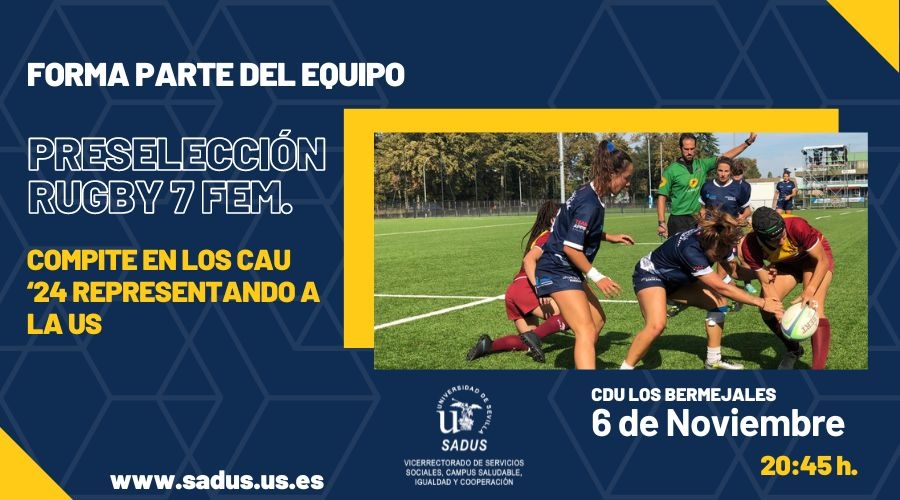 Preselección Rugby 7 femenino para representar a la US