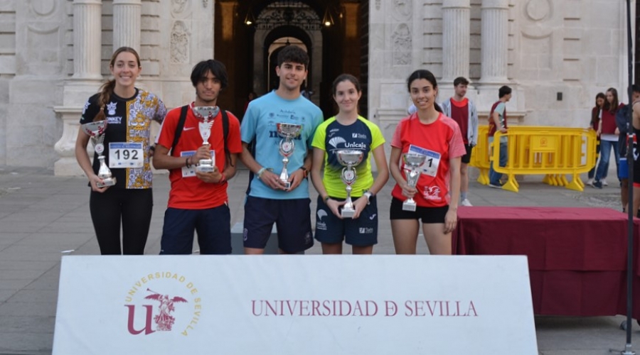 Marta Corazón y Antonio Cortés ganadores de la Vuelta al Rectorado